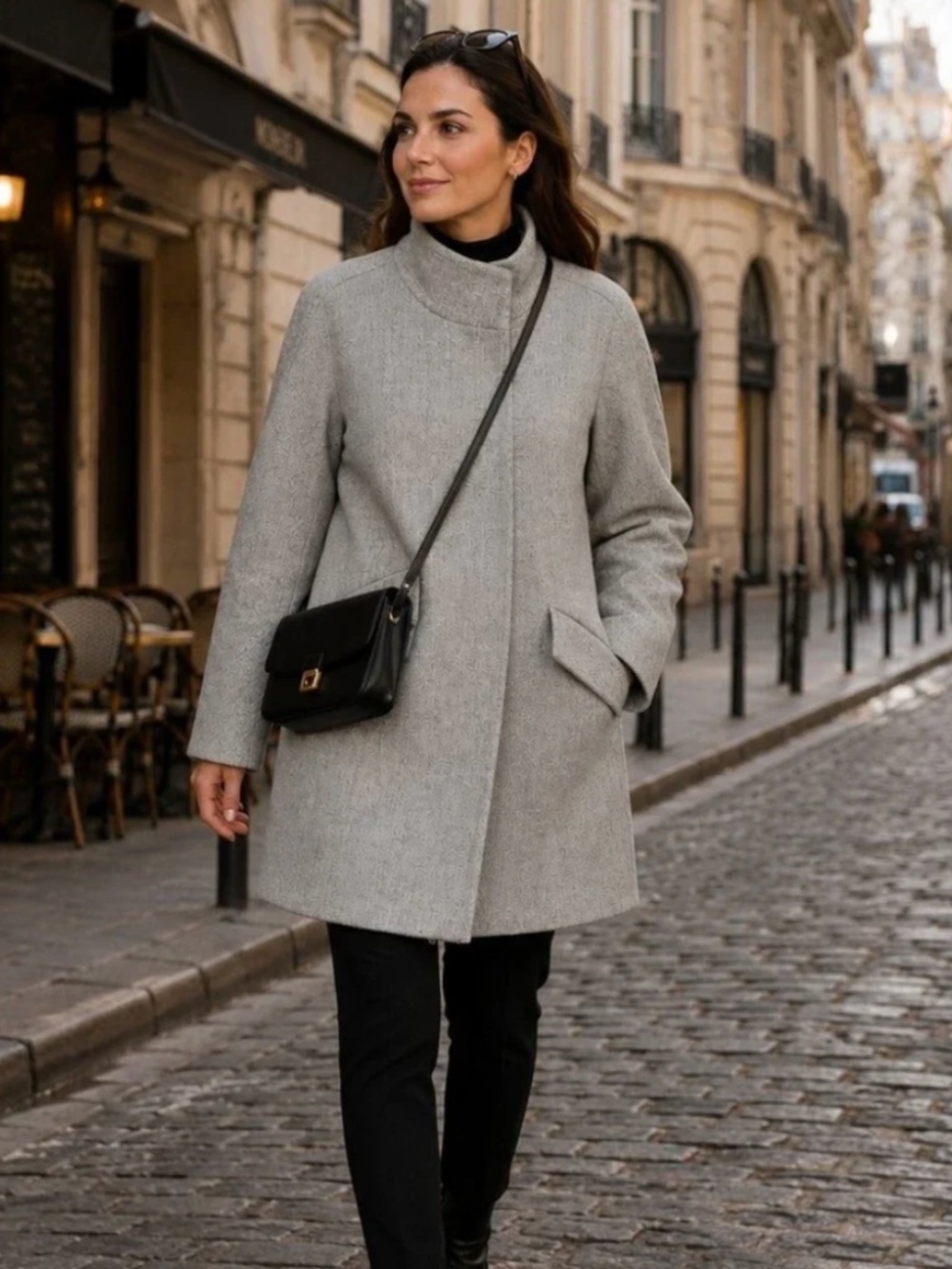 J. Crew Dark Green Cocoon Coat | Italian Stadium Cloth by Nello Gori | 10 Tall - Picture 2 of 5